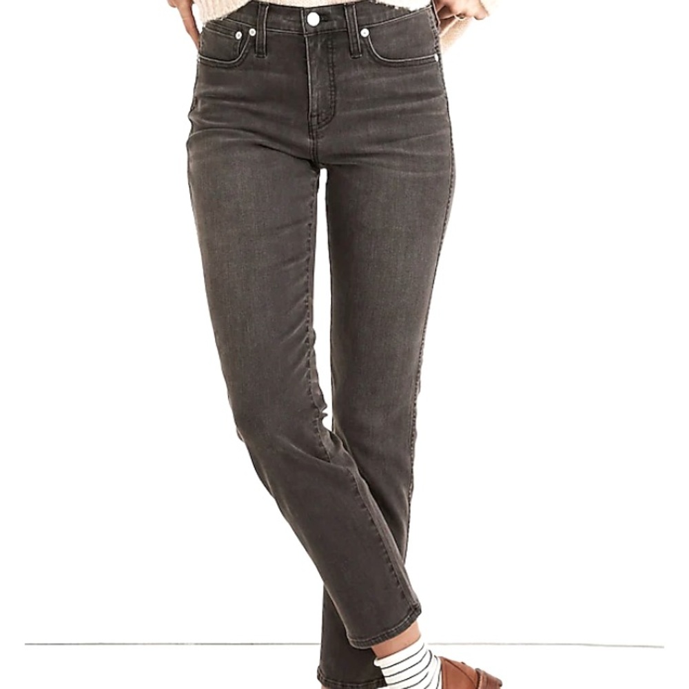 Madewell mid rise stove pipe jean - 27 petite